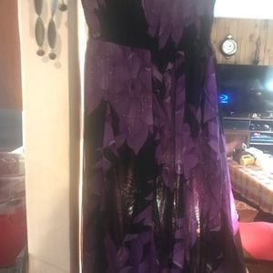 Strapless Simply Be ruffled chiffon wedding maxi size 24 NWT beautifulSEE VIDEO